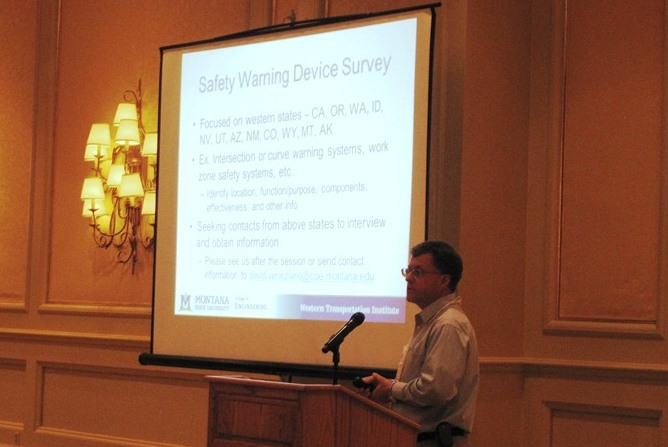 Doug Galarus discusses the WSRTC as he presents at the 2012 NRITS Conference. Doug Galarus discusses the WSRTC as he presents at the 2012 NRITS Conference.