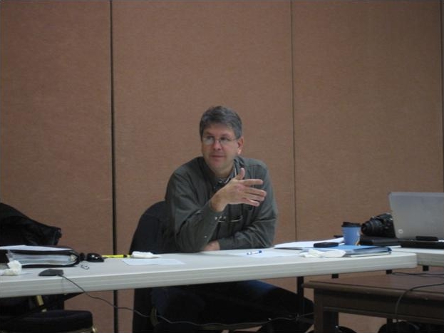Sean Campbell gives an overview of the proposal at the committee meeting. Sean Campbell gives an overview of the proposal at the committee meeting.