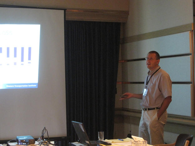 David Veneziano presents survey results for the One Stop Shop at the WSRTC Steering Committee meeting on 8/31/2011. David Veneziano presents survey results for the One Stop Shop at the WSRTC Committee Meeting on 8/31/2011