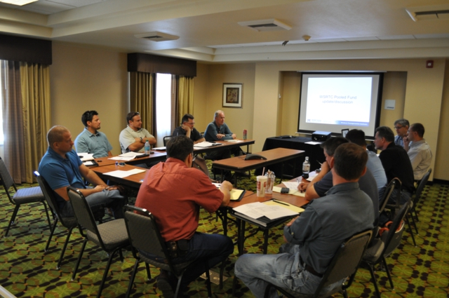 Sean Campbell from Caltrans leads discussion on various aspects of the Consortium including whether there is interest and support for a second phase of the Pooled Fund.