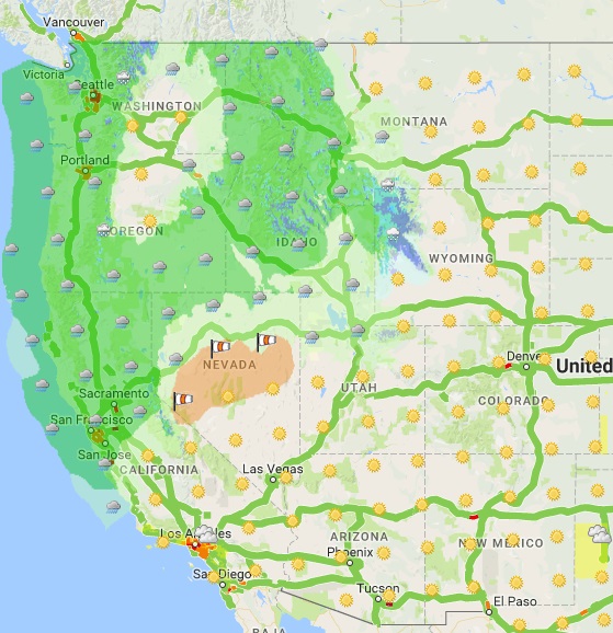 One-Stop-Shop screenshot, 10/13/2016, Weather Layer. One-Stop-Shop screenshot, 10/13/2016, Weather Layer.