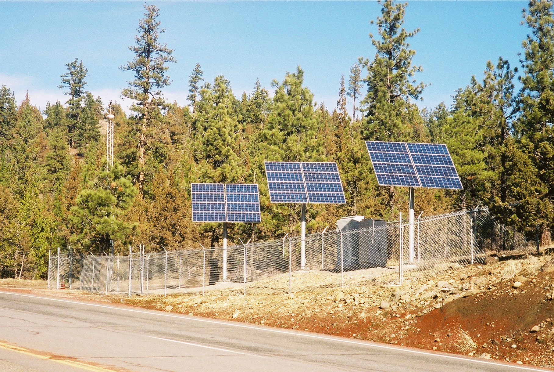Solar bank for ICWS at Fredonyer Pass.