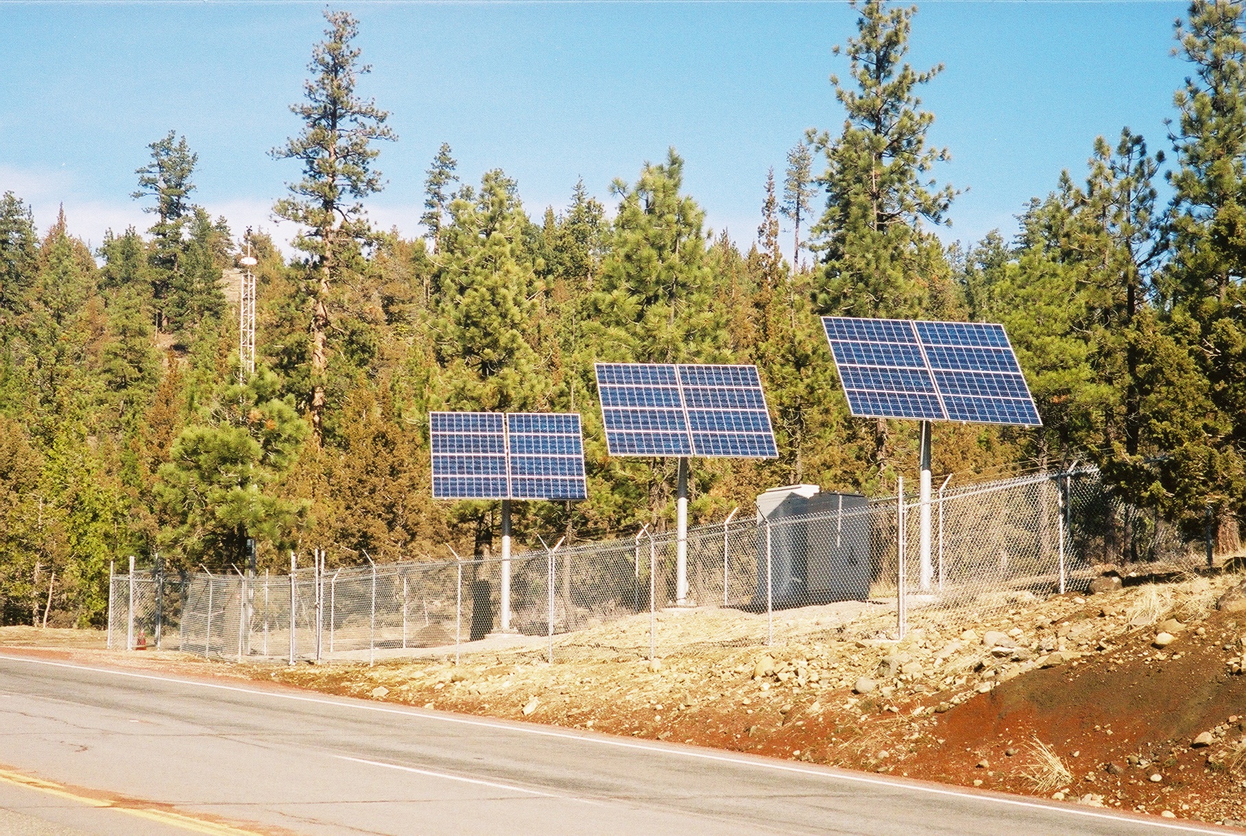 Solar bank for ICWS at Fredonyer Pass. Solar bank for ICWS at Fredonyer Pass.