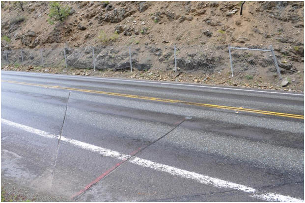 Surface sensors installed in the roadway at Spring Garden that can detect icy conditions. Surface sensors installed in the roadway at Spring Garden that can detect icy conditions.