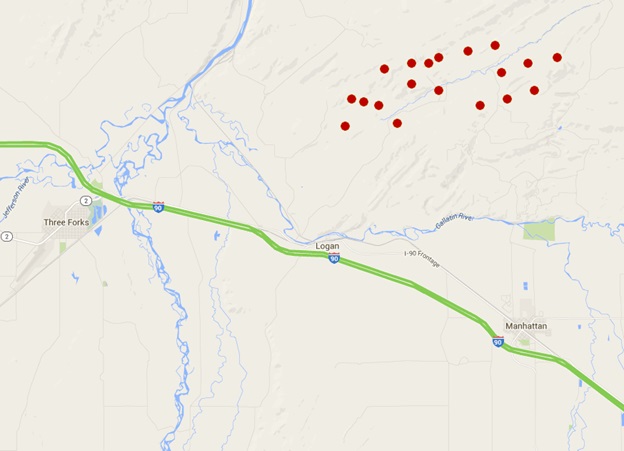 OSS screenshot, 10/11/2015, fire detections. OSS screenshot, 10/11/2015, fire detections.