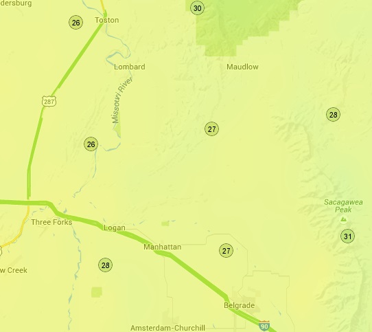 OSS screenshot, 10/11/2015, relative humidity near the fire’s location. OSS screenshot, 10/11/2015, relative humidity near the fire’s location.