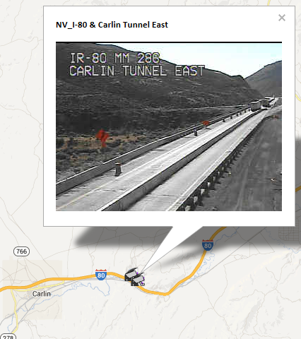 CCTV Camera Image Showing Construction near the Carlin Tunnel in Nevada. CCTV Camera Image Showing Construction near the Carlin Tunnel in Nevada.