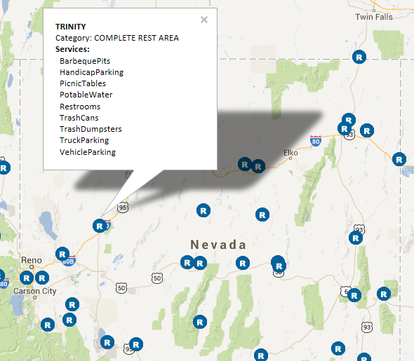 Rest Areas in Nevada.