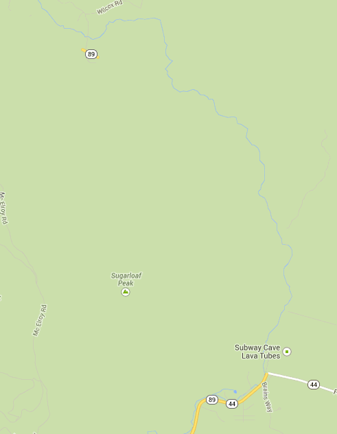 Isolated Segment of SR 89 Shown in Google Maps Isolated Segment of SR 89 Shown in Google Maps