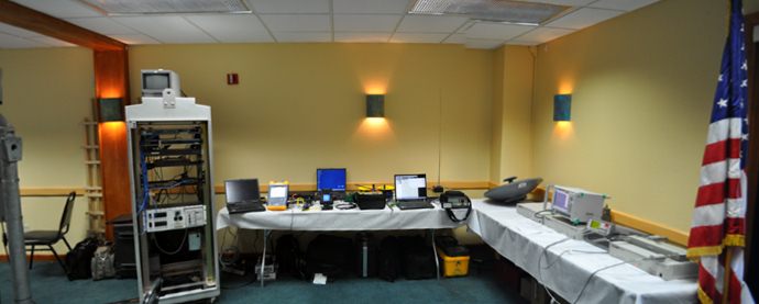 Some fiber optic communications equipment on display at a previous Western States Forum.  The Forum is another opportunity for rural ITS engineers to learn about ITS communication deployments in rural areas.