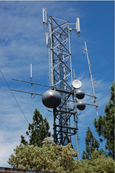 The other side of the RF link, the tower on top of Bass Mountain. The other side of the RF link, the tower on top of Bass Mountain.