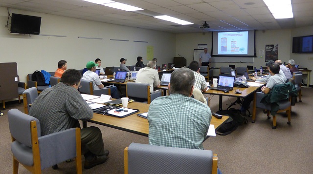 Twelve Caltrans ITS engineers and technicians gathered this March at the Ron LeCroix Training Center in Woodland, California, for a course on Telecom Wireless Fundamentals. Twelve Caltrans ITS engineers and technicians gathered this March at the Ron LeCroix Training Center in Woodland, California, for a course on Telecom Wireless Fundamentals.