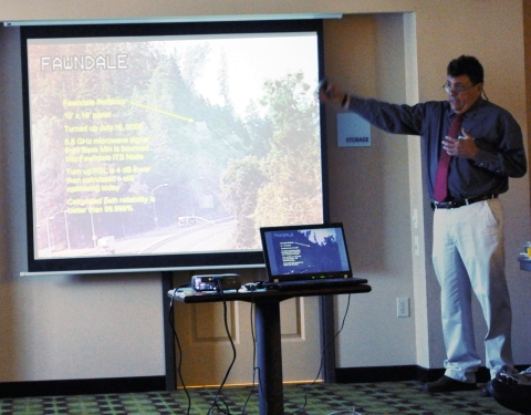 Ian Turnbull, Caltrans District 2, presents at the 2010 Forum.