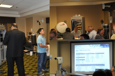 Having equipment on display for demonstration during networking sessions and presentations is an asset to the Forum and its participants. These pictures show the various equipment on display at the 2014 Forum including an LED light fixture (WSDOT), a Model 2070 controller (Caltrans HQ), and a variety of systems and field elements from Caltrans District 2.