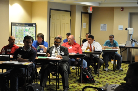 One of the more unique aspects of the Forum is that questions and discussion are encouraged throughout the presentation, not just at the end. Here, Ian Turnbull provides more information and answers a question during Jeremiah’s presentation. (2014)