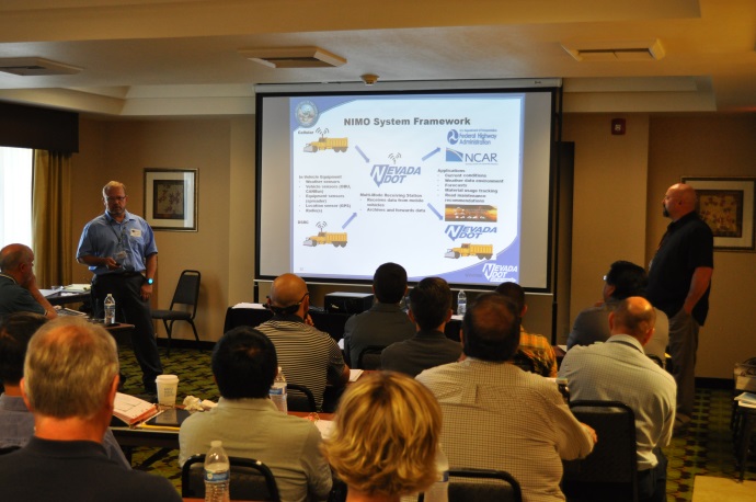 Rodney Schilling, left, and Jim Whalen, right, presenting at the 2016 Forum.