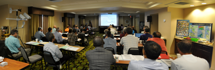 Participants in the 2017 Western States Forum listen to a technical presentation.