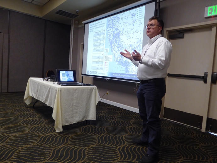 Doug Galarus, WTI/MSU and USU, shows distances from airfields to nearest aviation or road weather stations or station reporting via MADIS. Doug Galarus, WTI/MSU and USU, shows distances from airfields to nearest aviation or road weather stations or station reporting via MADIS.