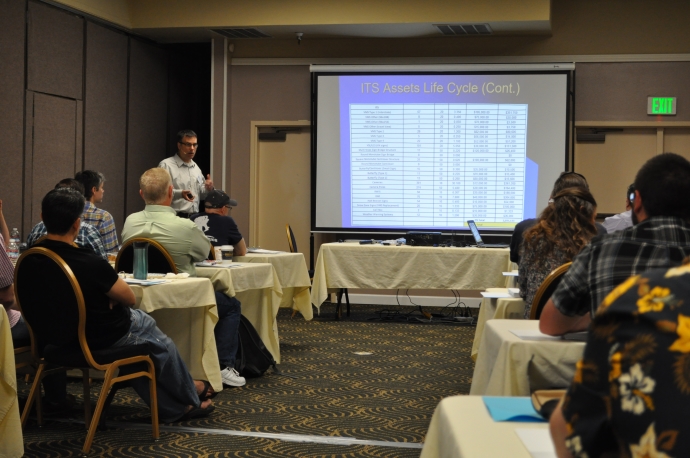 Doug Spencer, ODOT, discusses some ITS asset life cycle data. Doug Spencer, ODOT, discusses some ITS asset life cycle data.
