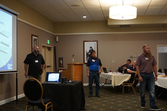 Jim Whalen, Mark Aragon, and Gary Molnar, Nevada Department of Transportation, presenting at the 2019 Western States Forum.