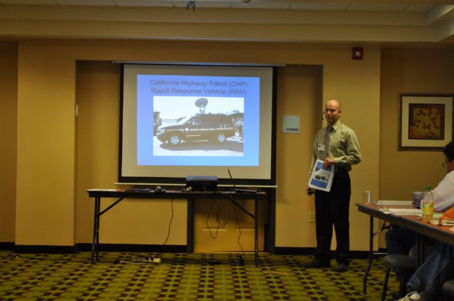 Brian Guthrie describes the features of CHP’s RRV. Brian Guthrie describes the features of CHP’s RRV.