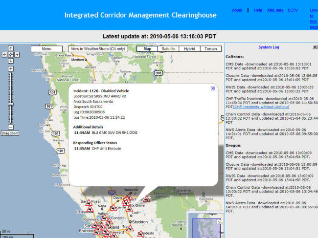 ICM Website Screenshot: The type and severity of the incident/accident report can sometimes be determined from the detail. ICM Website Screenshot: The type and severity of the incident/accident report can sometimes be determined from the detail.